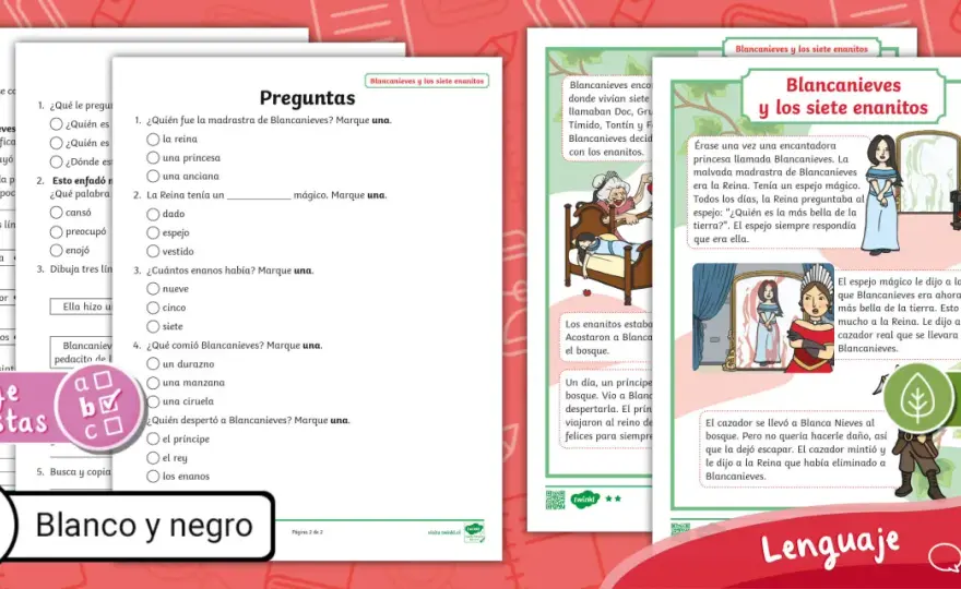 Blancanieves para niños - Guía para una lectura útil y consciente