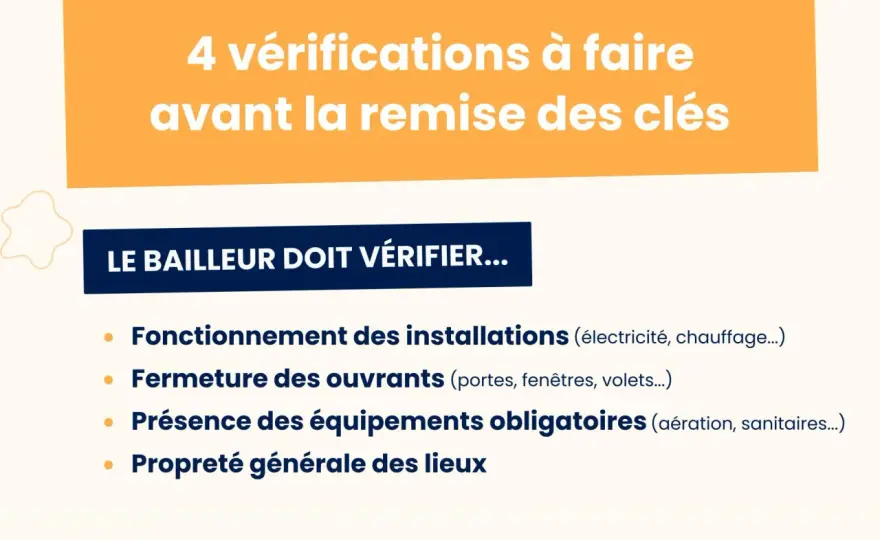 Remise des clés en location - les vérifications à ne pas oublier