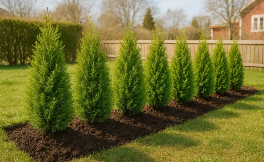 Plantera Thuja - Få en Tät Häck från Start: Steg för Steg