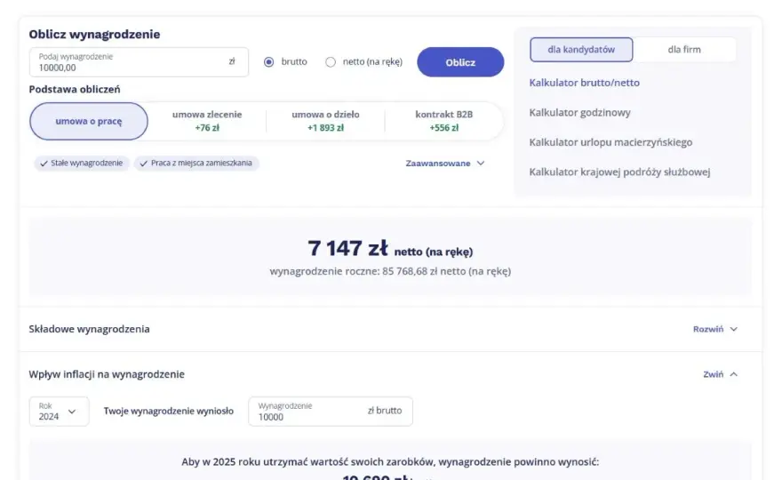 Kalkulator zmiany wartości pieniądza w czasie - oblicz inflację