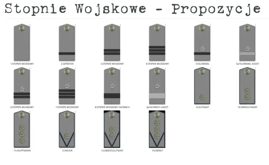 Oznaki stopni wojskowych - Jak rozpoznać je na mundurze?