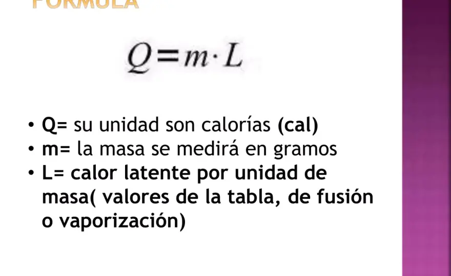 Calor latente - qué es, cómo se calcula y por qué importa