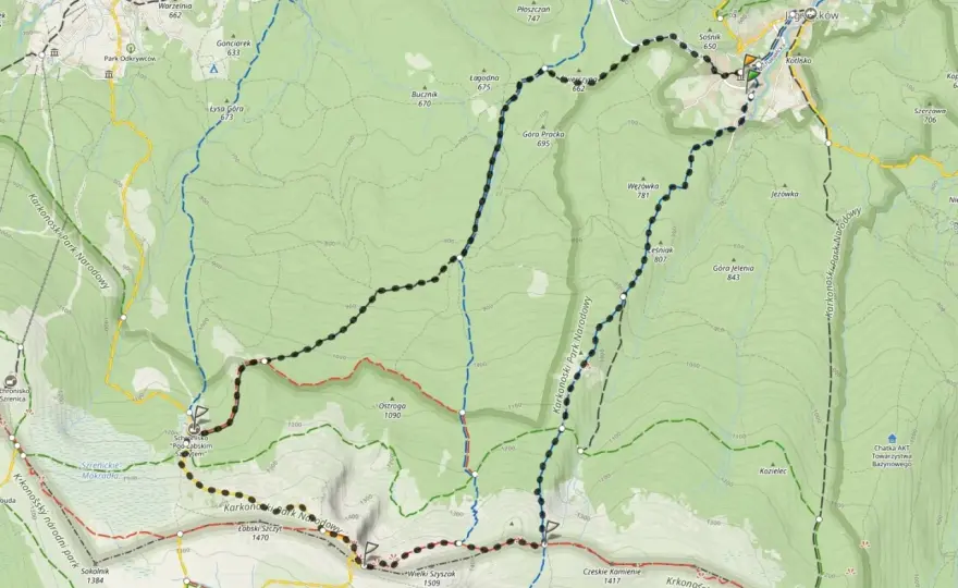 Śnieżne Kotły - Schronisko Pod Łabskim Szczytem: plan na wycieczkę