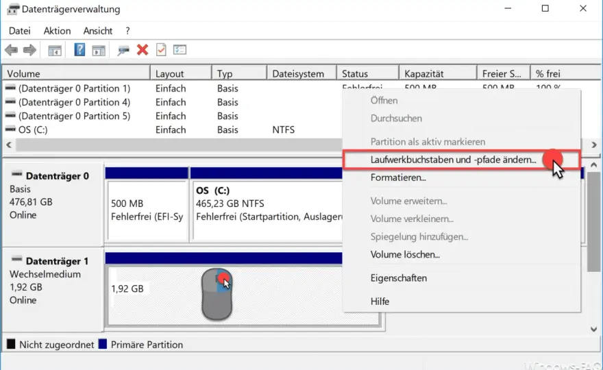 Externer Festplatte Laufwerksbuchstabe - So geht's in Windows