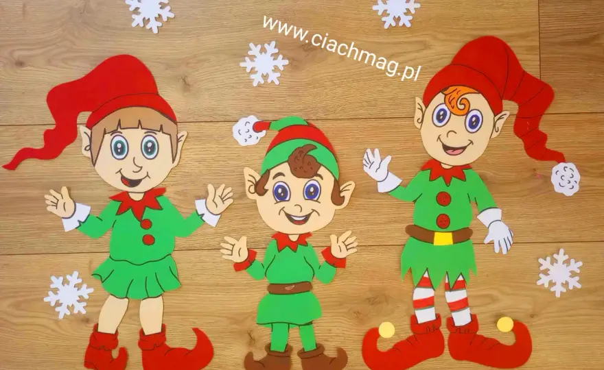 Elf z papieru i filcu - prosty pomysł na ozdobę i kostium