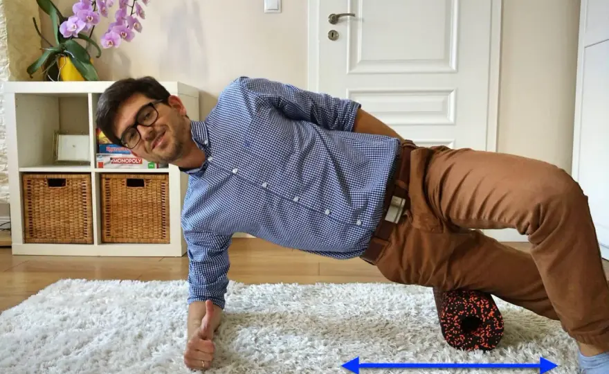 Kolano biegacza - rolowanie pasma biodrowo-piszczelowego bez bólu