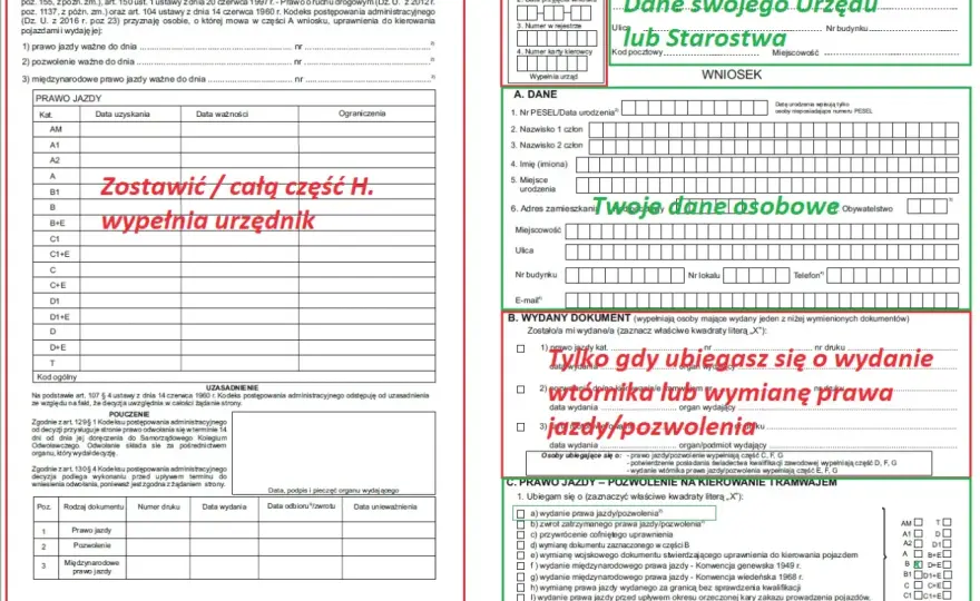 Jak wypełnić wniosek o wydanie prawa jazdy bez błędów i stresu