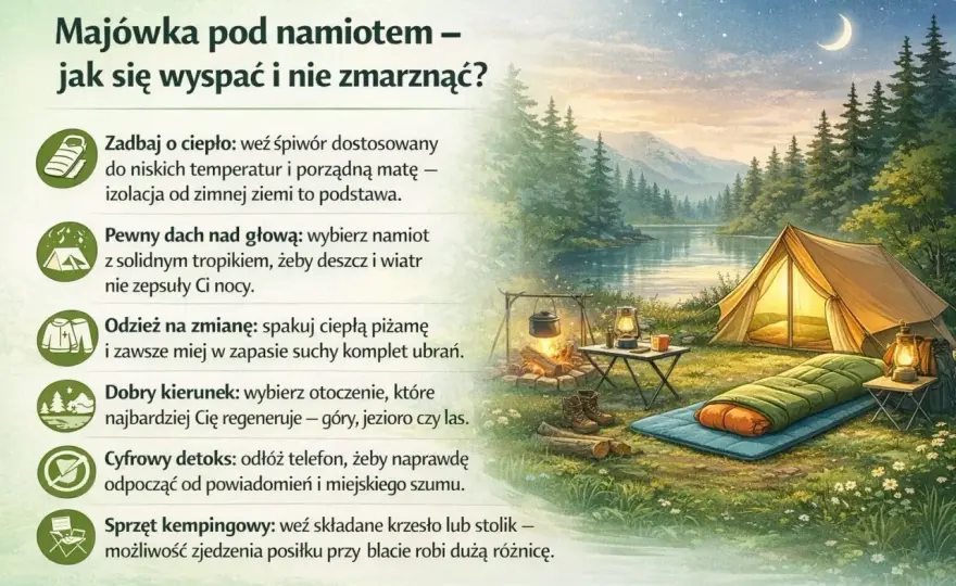 Nocleg pod namiotem - Dlaczego męczy i jak go oswoić?