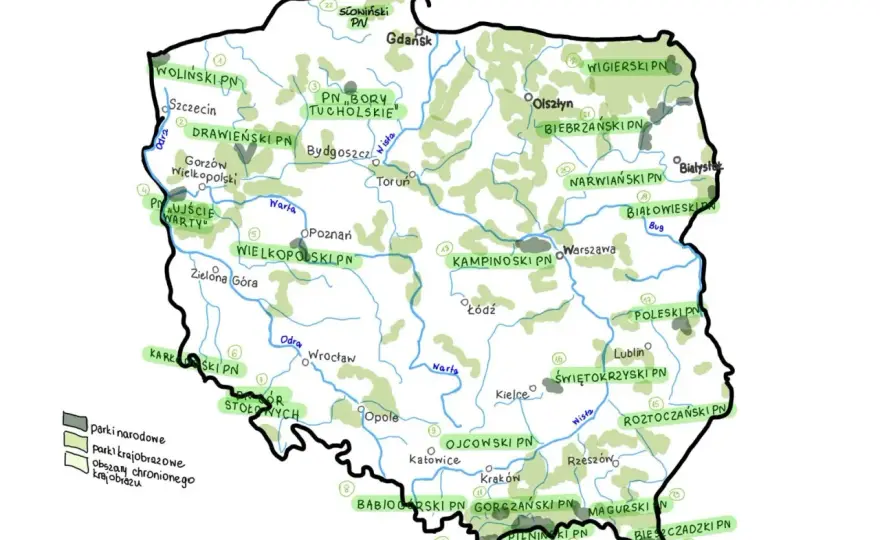 Parki narodowe na mapie Polski - Jak czytać ich układ i co zwiedzić?