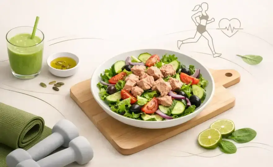 Sałatka z tuńczykiem fit - Jak zjeść do syta i tylko 210 kcal?