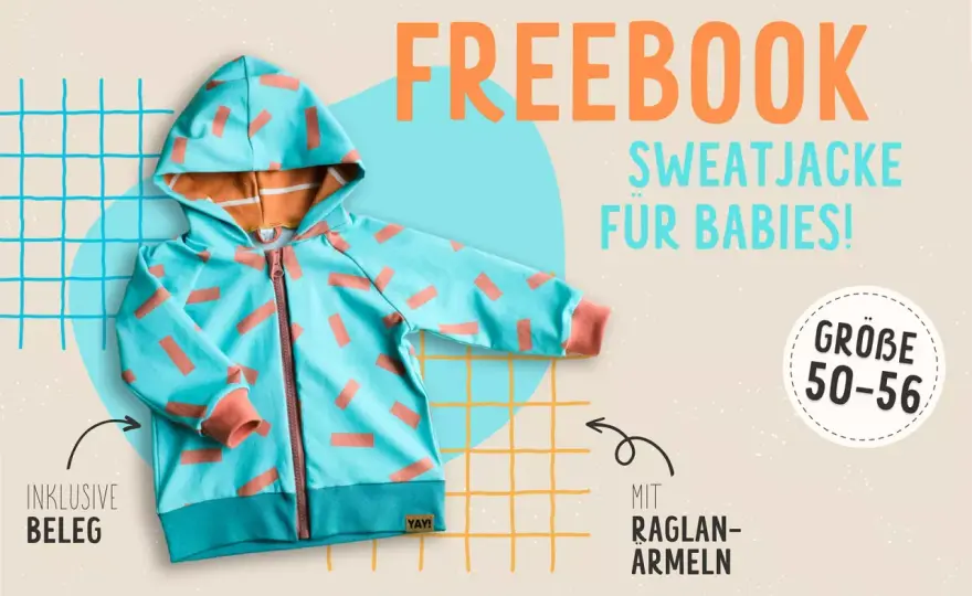 Kinder Kapuzenjacke nähen - Das beste Freebook finden