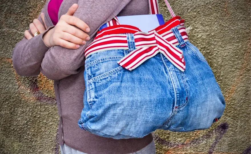 Alte Jeans upcycling - 10+ Ideen für Haushalt & Deko
