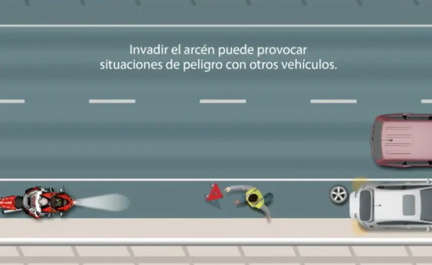 Arcén en moto - cuándo se podrá usar y qué límites tendrá