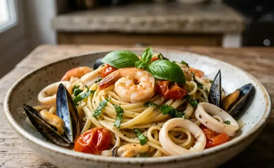 Pâtes aux fruits de mer, la recette italienne facile et iodée