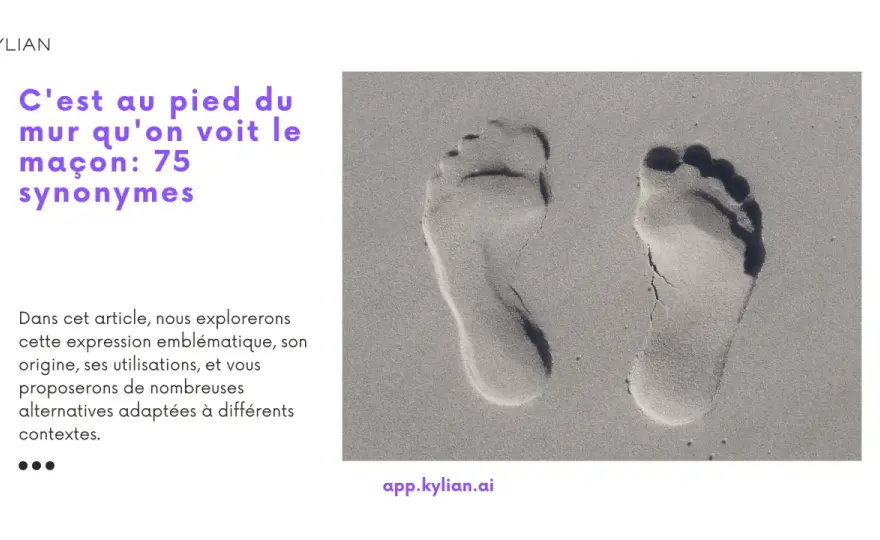 Être au pied du mur - Maîtrisez cette expression française