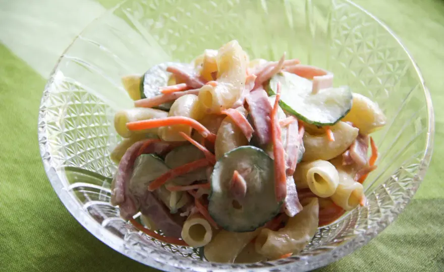 Japanese Macaroni Salad - Creamy, Not Watery. Here's How!