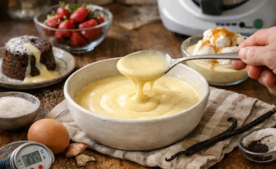 Crème anglaise maison - Le secret d'une texture parfaite