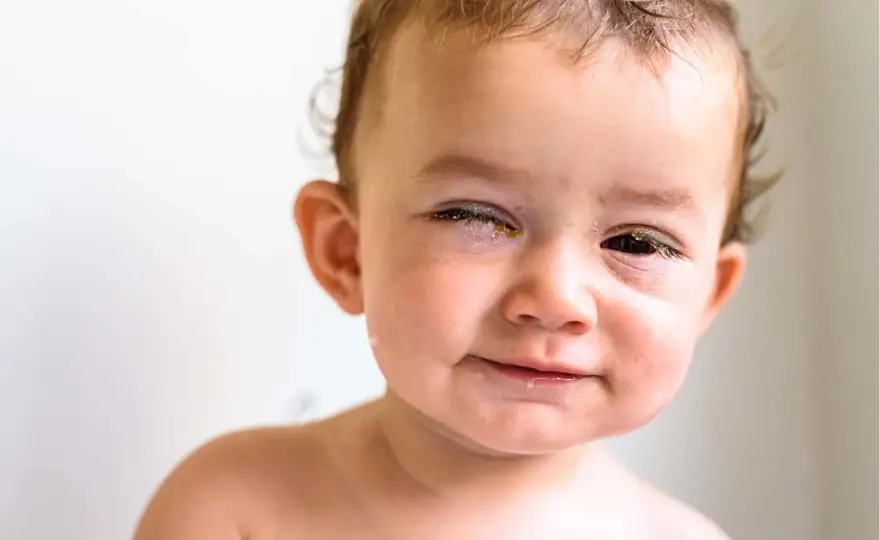 Geschwollenes Augenlid beim Kind - was hilft und wann zum Arzt?