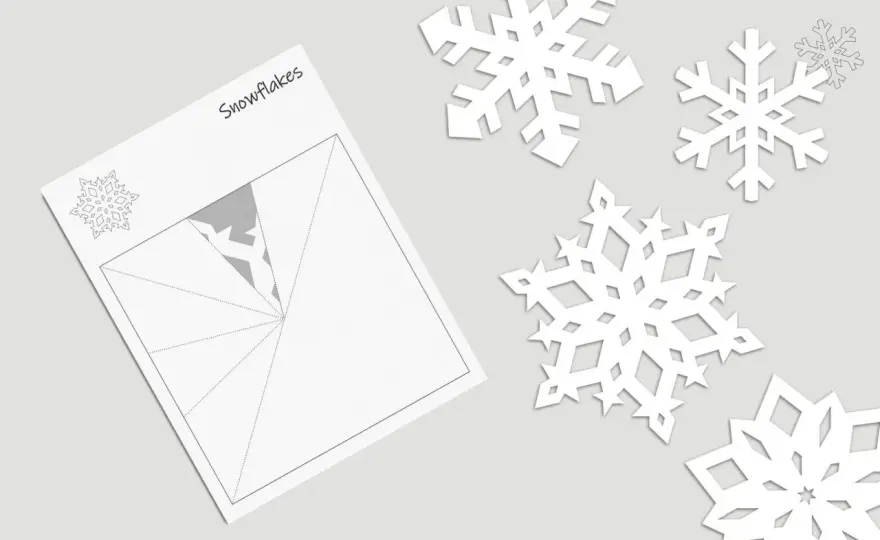 Schneeflocken-Vorlage - So gelingt die perfekte Flocke!
