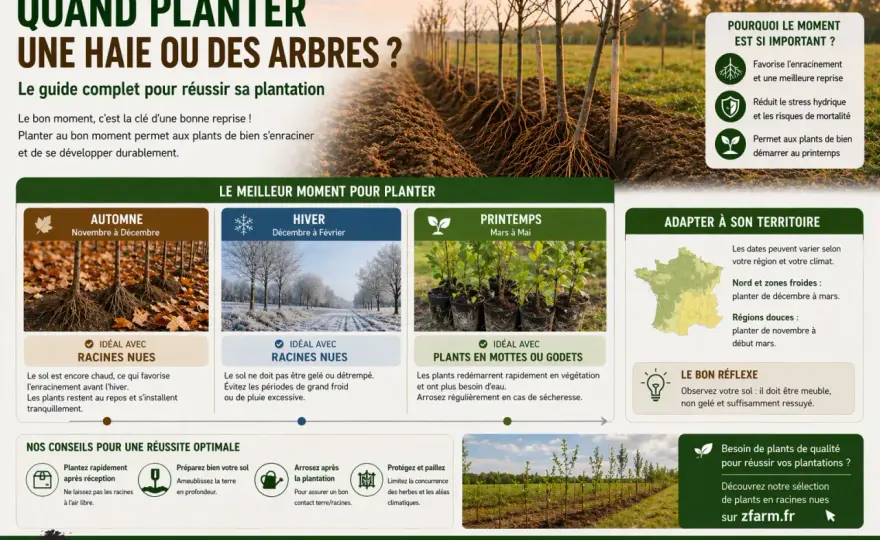 Quand planter un arbre pour garantir sa reprise ?
