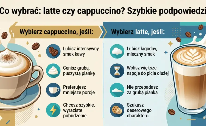 Cappuccino czy Latte? Wybierz idealną kawę!
