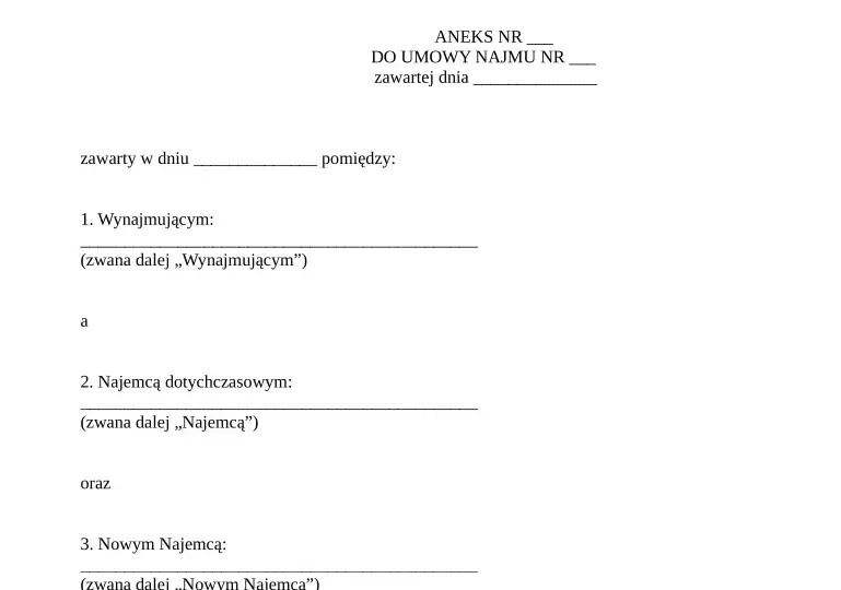 Jak poprawnie napisać aneks do umowy najmu: wzór PDF + praktyczne porady