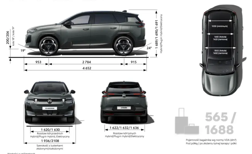 Wymiary Citroën C5 Aircross - czy zmieści się w Twoim garażu?