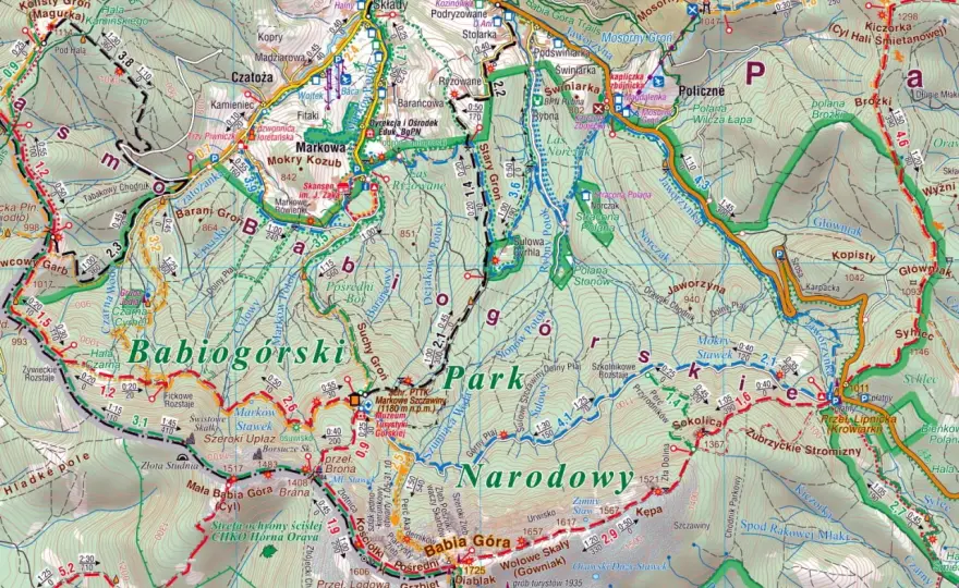 Beskid Żywiecki - szlaki, schroniska, Babia Góra i Pilsko