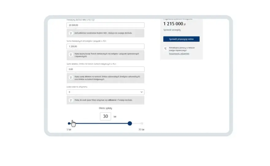 Kalkulator kredytowy PKO Banku Polskiego SA - sprawdź warunki online!
