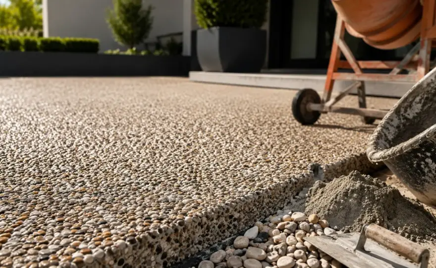 Béton désactivé - combien prévoir pour votre chantier ?