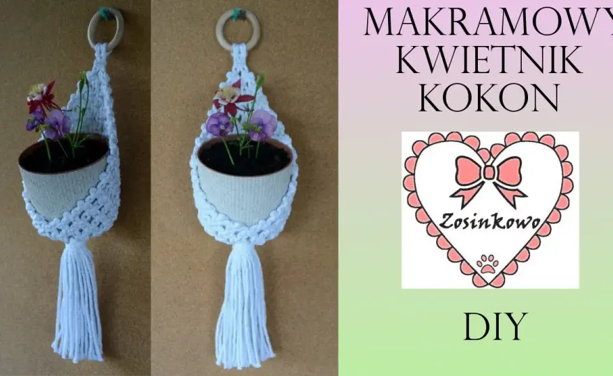 Zrób kwietnik makrama kokon: Łatwy poradnik DIY krok po kroku