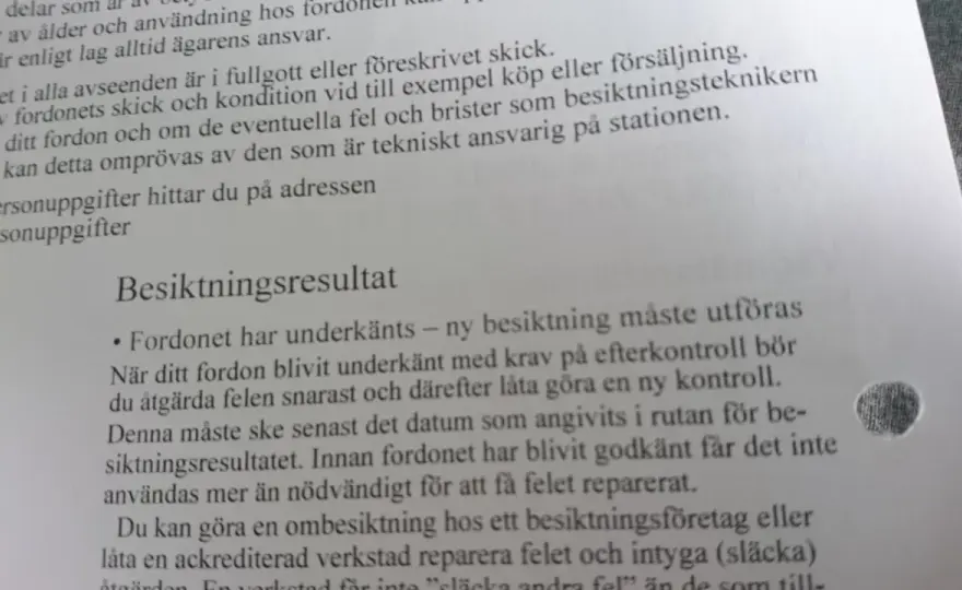 Ombesiktning - vad gäller efter ett underkänt protokoll?