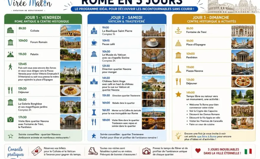 Visiter Rome - Le guide pour ne rien manquer et éviter les erreurs