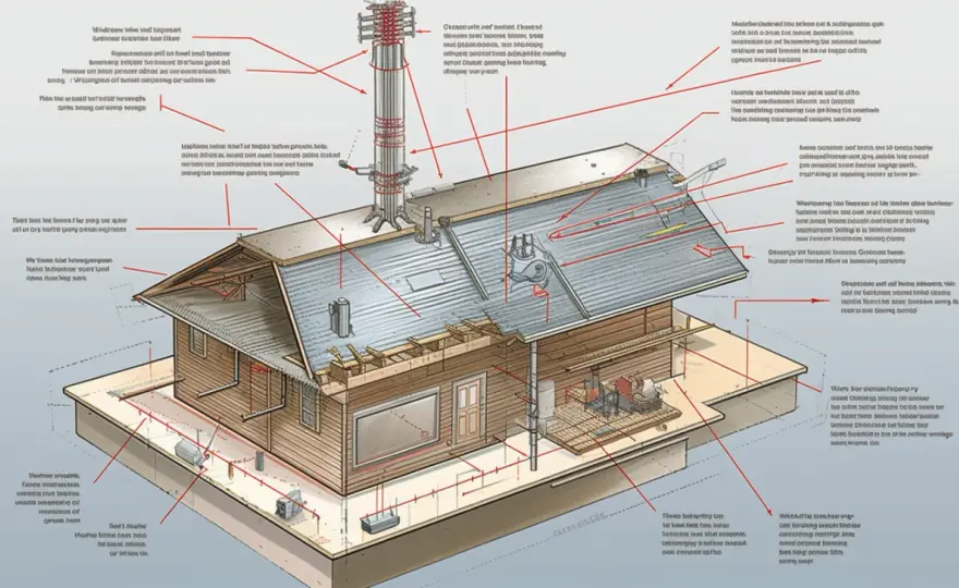 Instalacja odgromowa na dachu - Piorunochron, odgromienie, odgromówka
