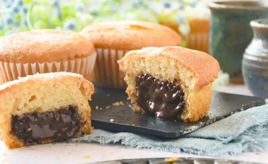 Magdalenas de chocolate perfectas - Receta infalible