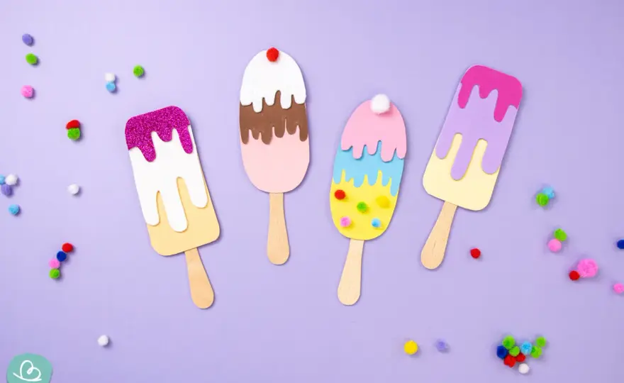 Eis basteln mit Kindern - so gelingt die Sommerdeko