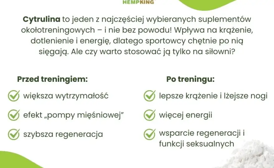Cytrulina przed czy po treningu? Maksymalizuj pompę i wydajność!