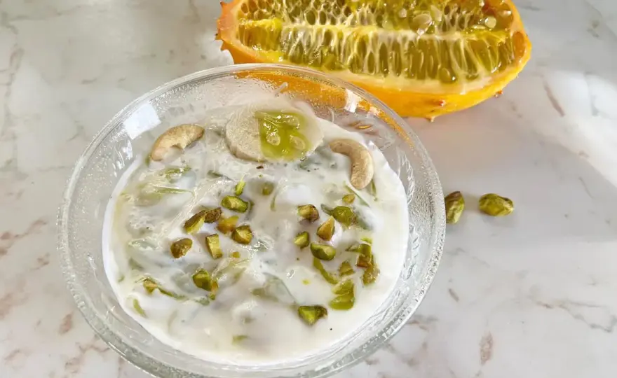 Kiwano-Rezepte für Salat, Drink und Sorbet