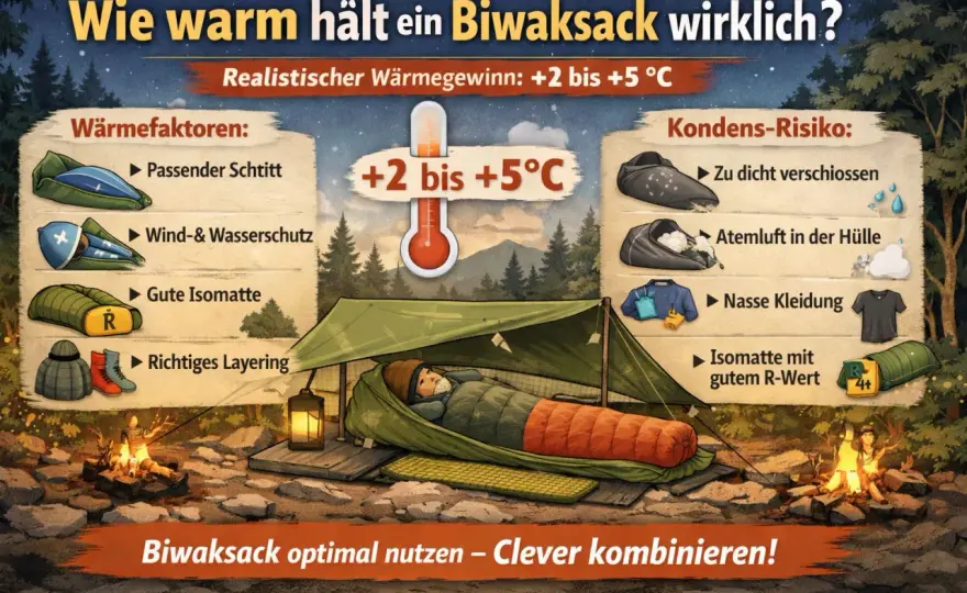 Biwak richtig planen - Rechtslage, Ausrüstung und Risiken