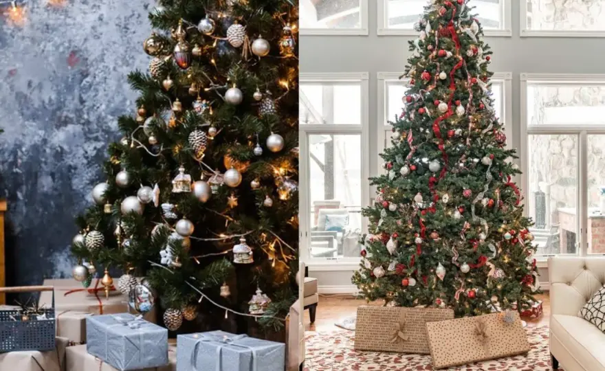 Julgransinspiration som gör granen varm och balanserad