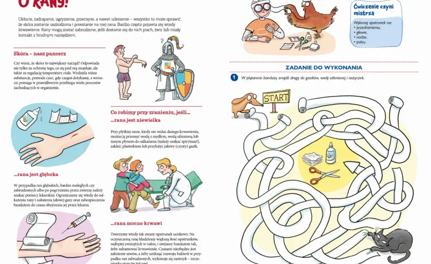 Materiały do nauki pierwszej pomocy dla dzieci - co działa?