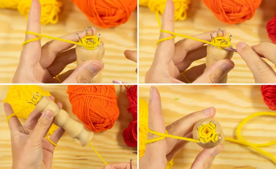 Strickliesel-Armband basteln - so gelingt es sauber und bequem