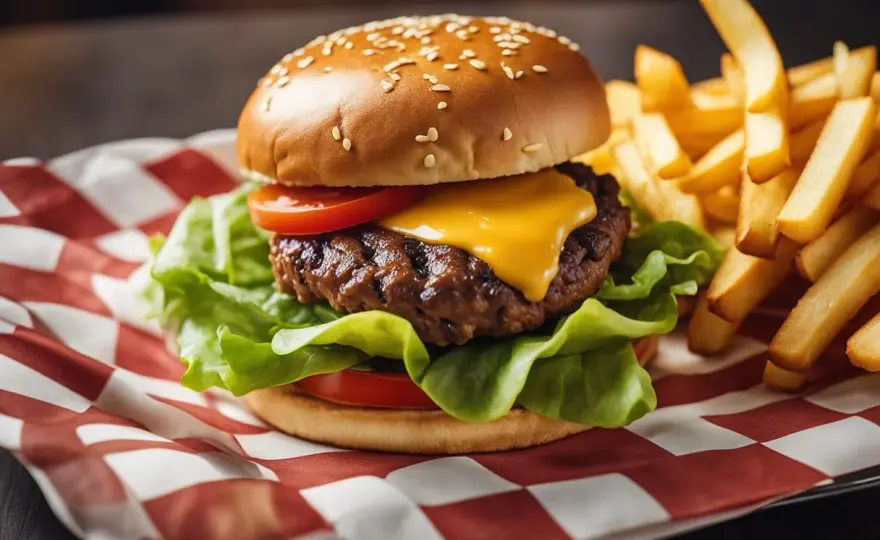 Ile kalorii ma burger wołowy z frytkami? Zaskakujące wartości!