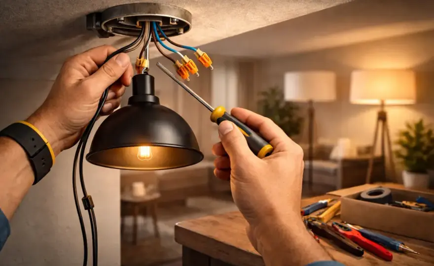 Lampa z dwoma przewodami - Podłącz ją bezpiecznie i bez błędów!