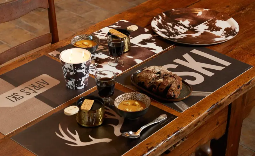 Déco de table raclette - l’esprit chalet en version simple