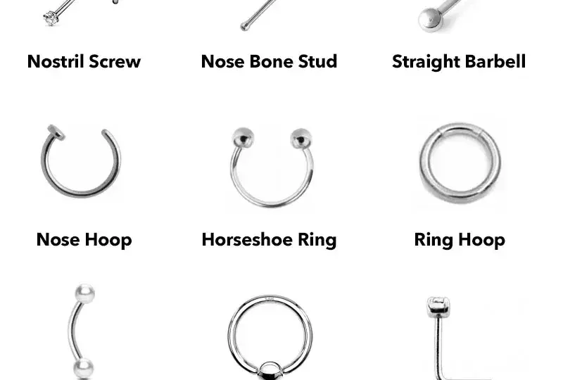 Kolczyk L-shape do nosa: Załóż bezpiecznie, uniknij komplikacji