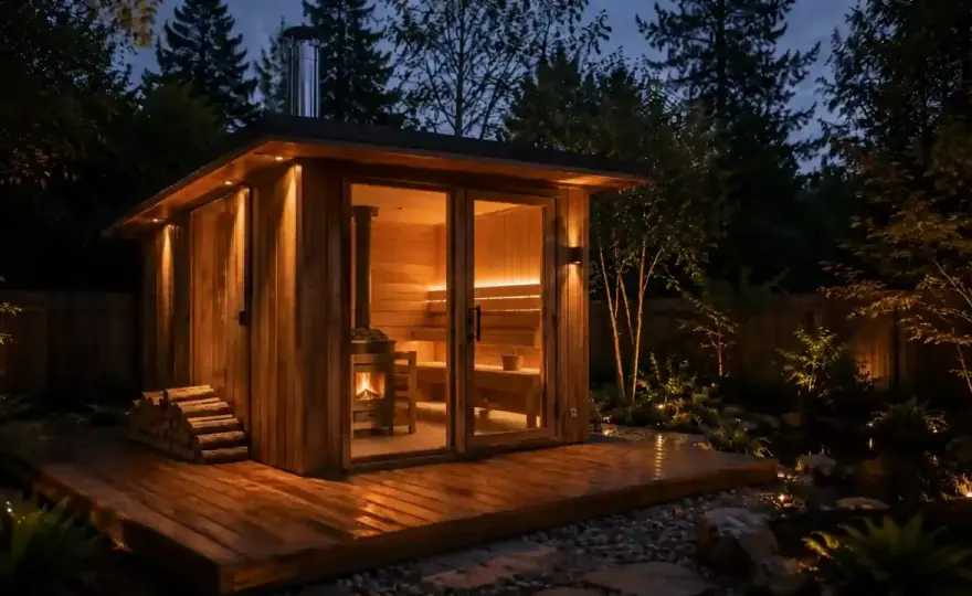 Sauna ogrodowa opalana drewnem - Czy wiesz, jak ją zaplanować?