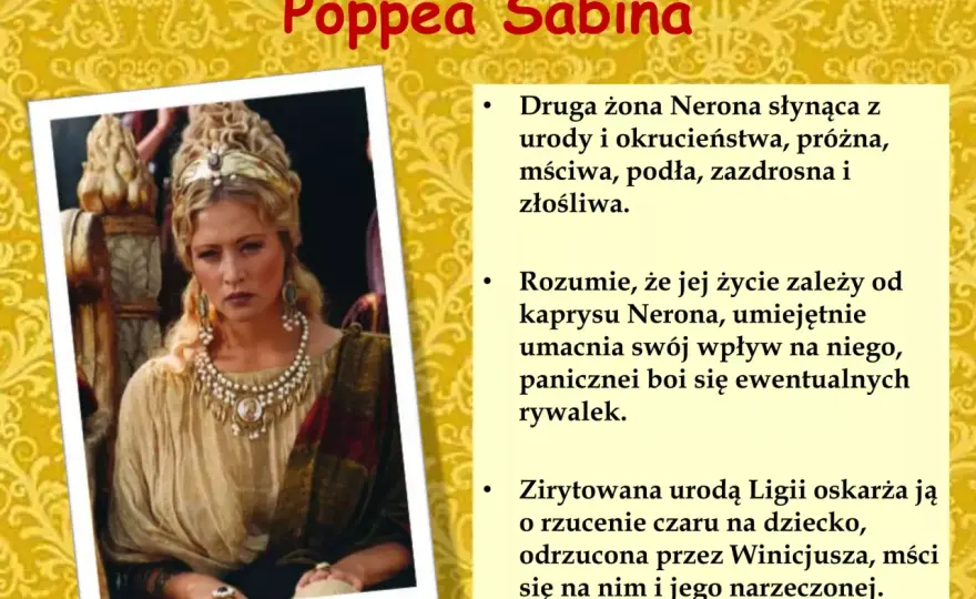 Druga żona Nerona - życie i wpływ Poppei Sabiny na cesarza