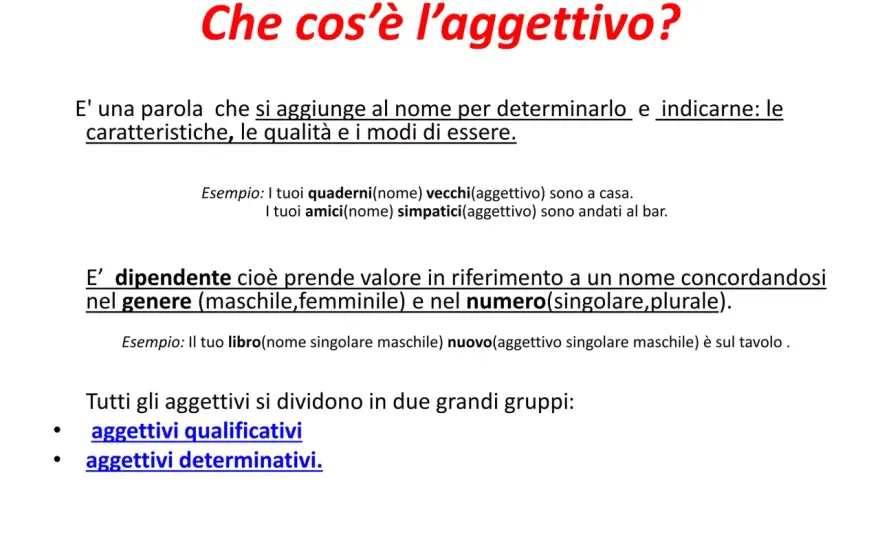 Aggettivi con la e - esempi utili e regole da ricordare