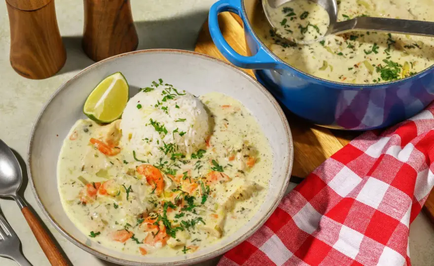 Blanquette de poulet - recette moelleuse et sauce blanche nette
